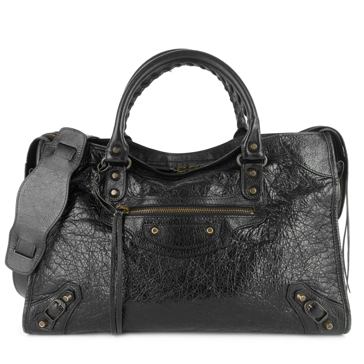 City Classic Studs Medium Lambskin Leather Bag