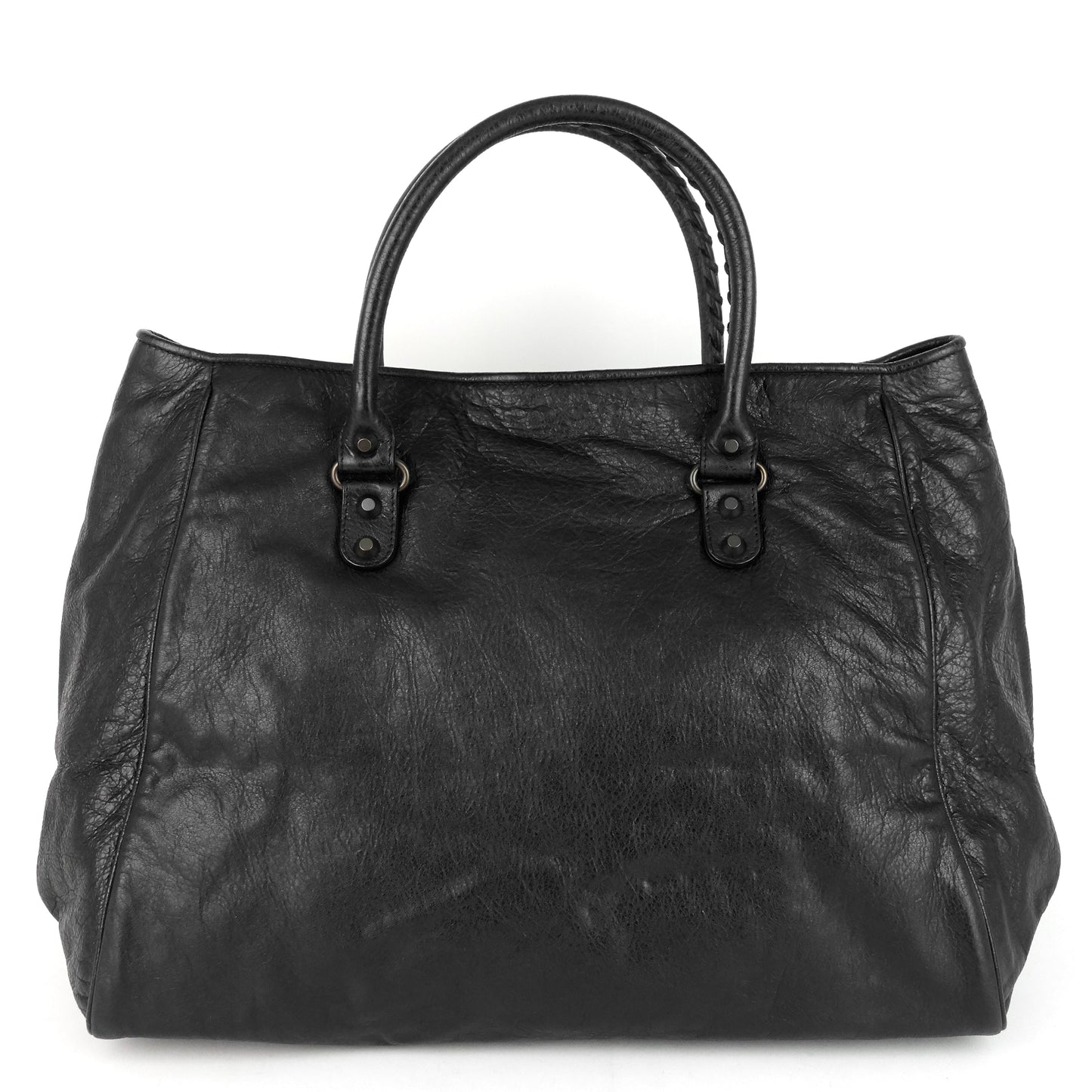 Sunday Large Lambskin Leather Tote Bag