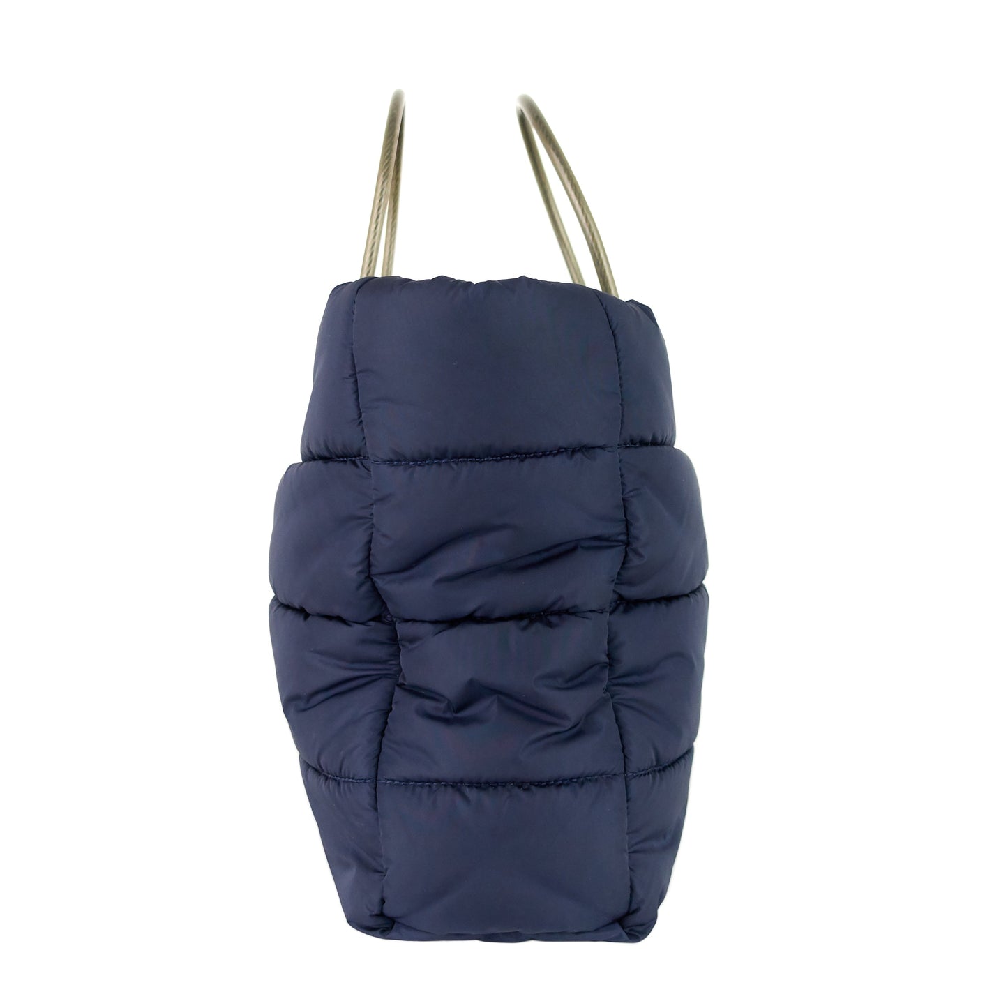 Cable Nylon Puffer Tote Bag