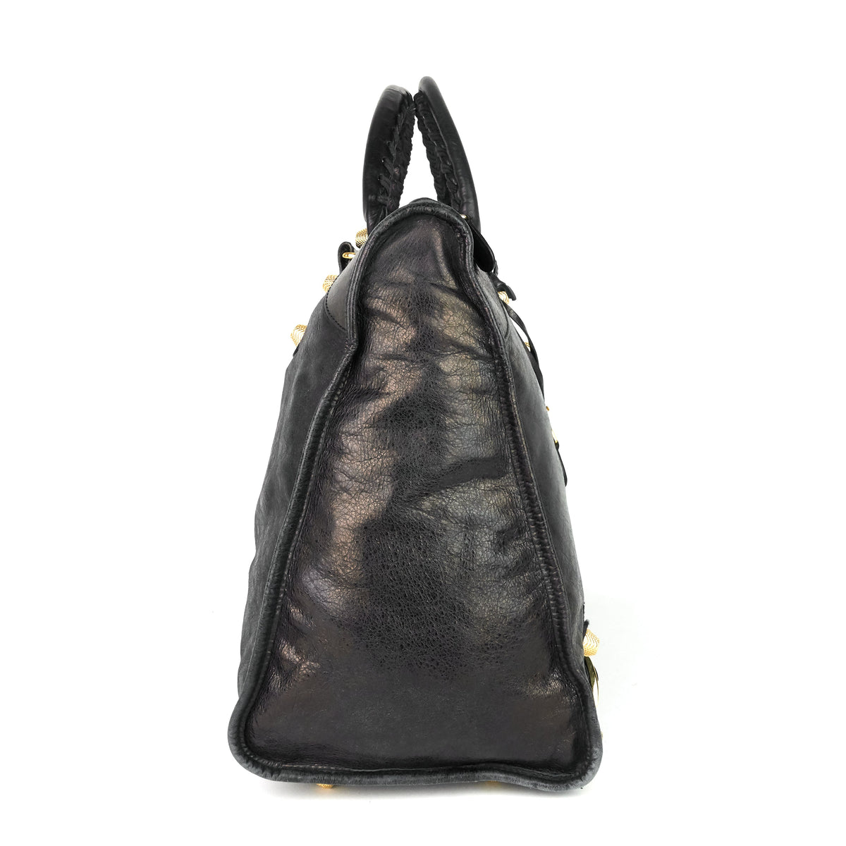 Giant Weekender Distressed Agneau Leather Bag
