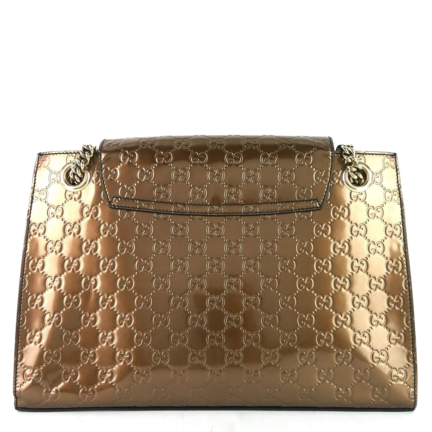 Emily Large Guccissima Patent Leather Bag