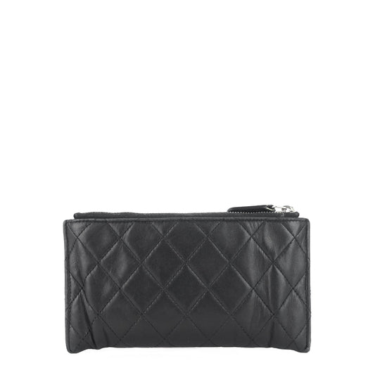 CHANEL Classic Zip Lambskin Leather Pouch
