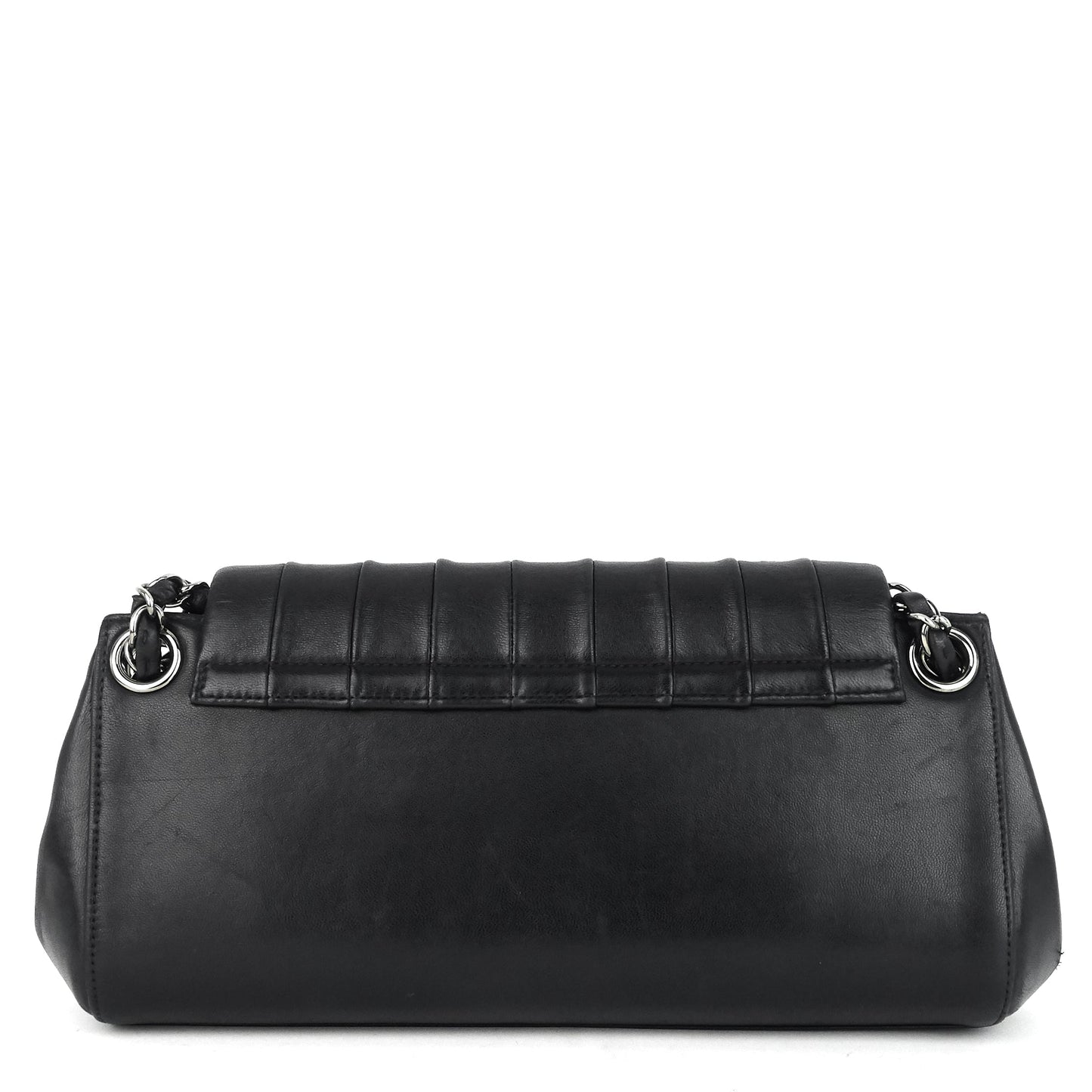 CHANEL Lambskin Leather Fliplock Shoulder Bag