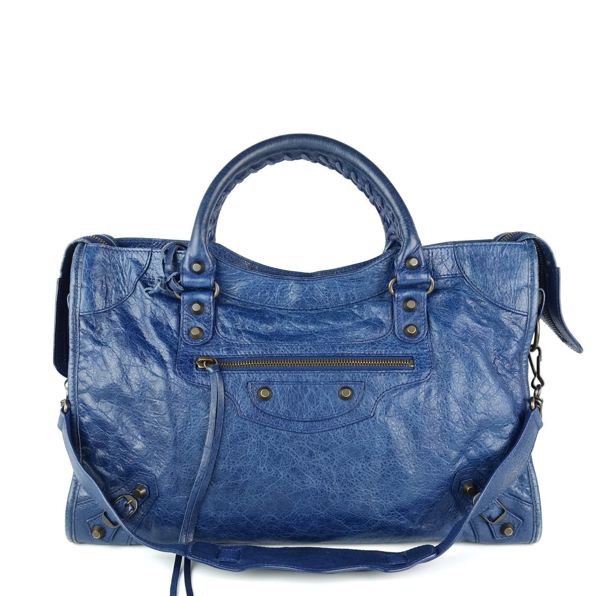 Classic Agneau Leather City Bag