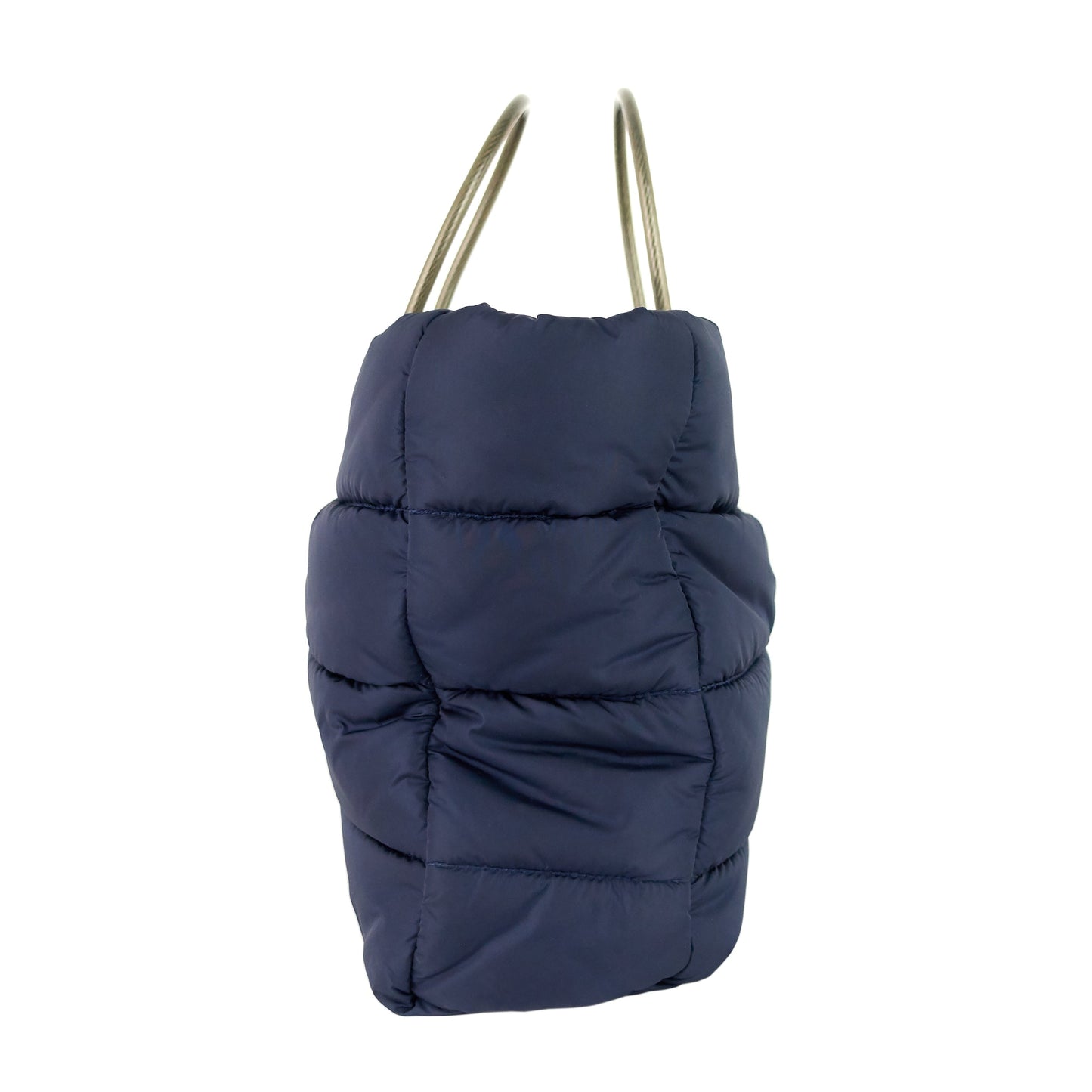 Cable Nylon Puffer Tote Bag