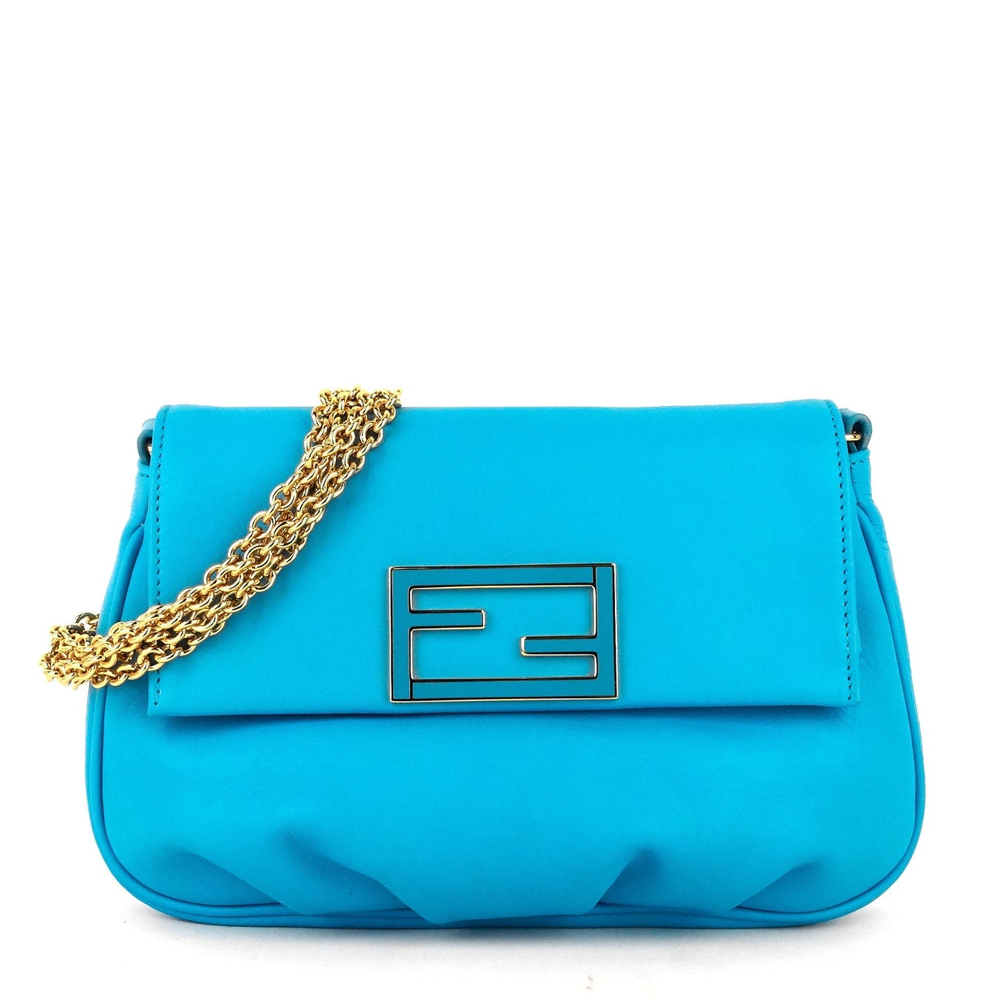 Fendista Lambskin Leather Pochette Crossbody Bag