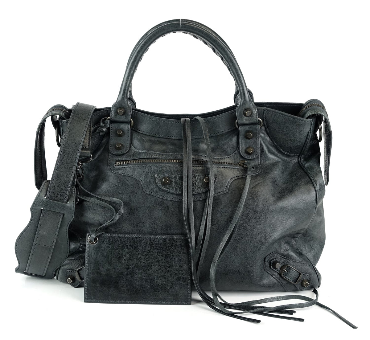 Classic Velo Agneau Leather City Bag