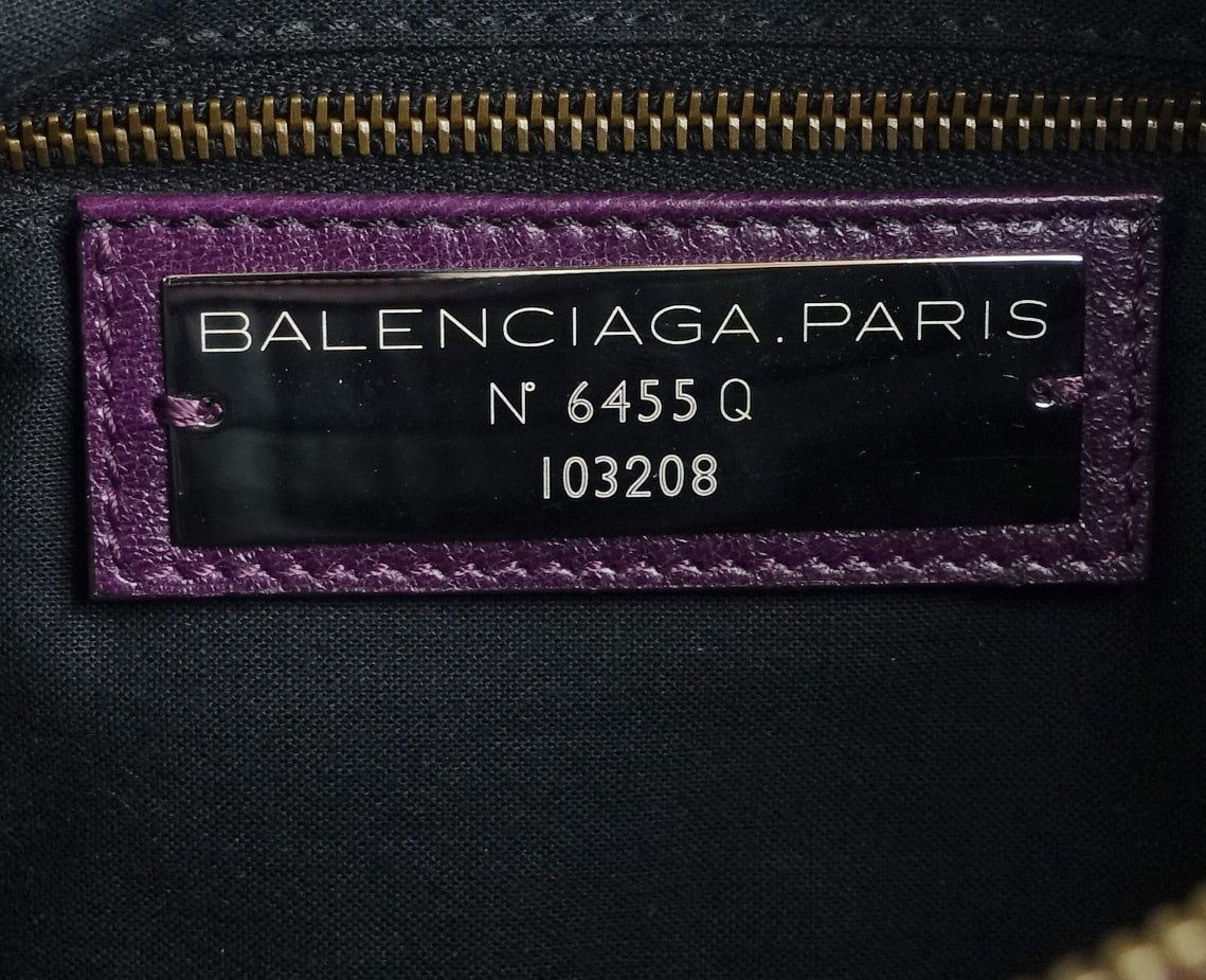 First Classic Studs Agneau Leather City Bag