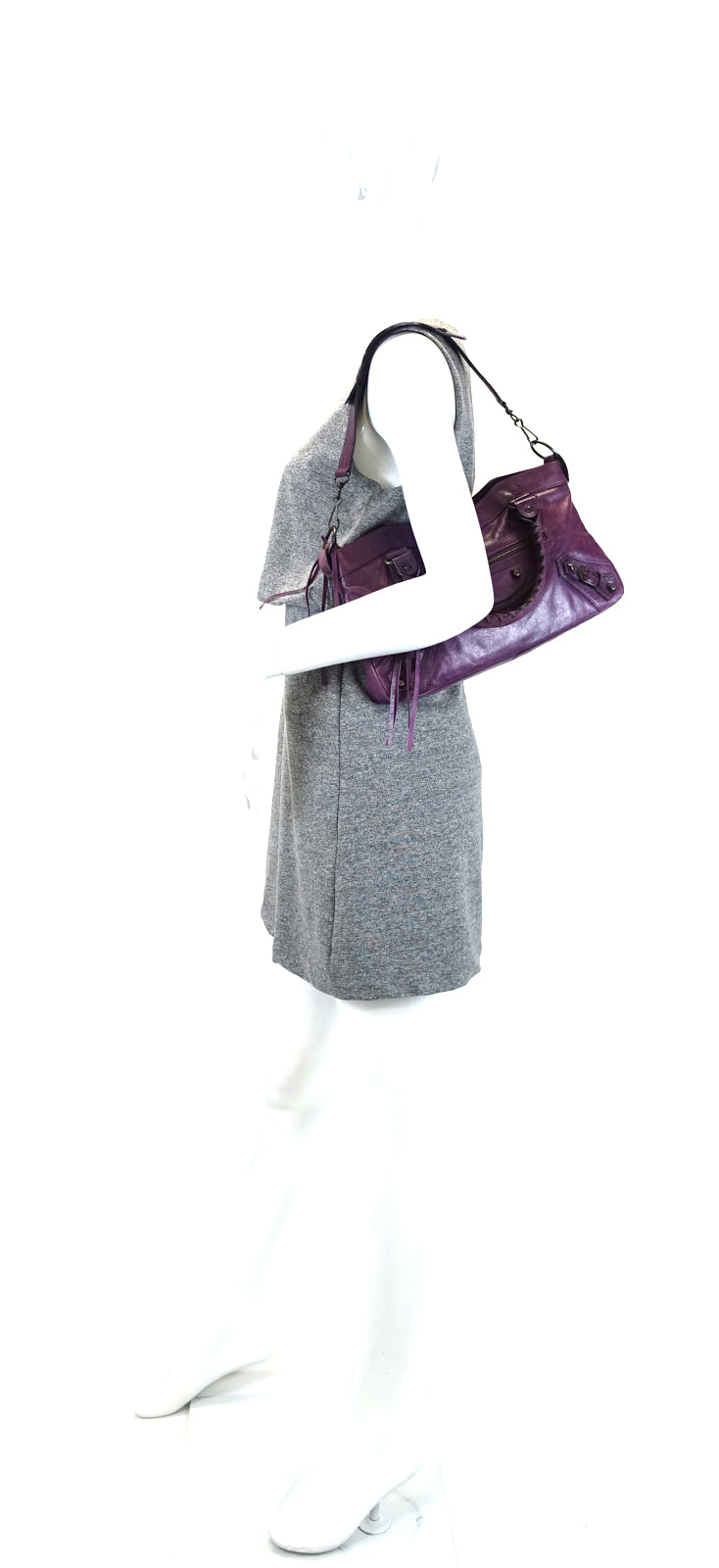 First Classic Studs Agneau Leather City Bag