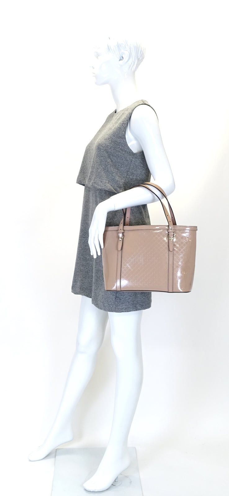 Nice Microguccissima Patent Leather Bag