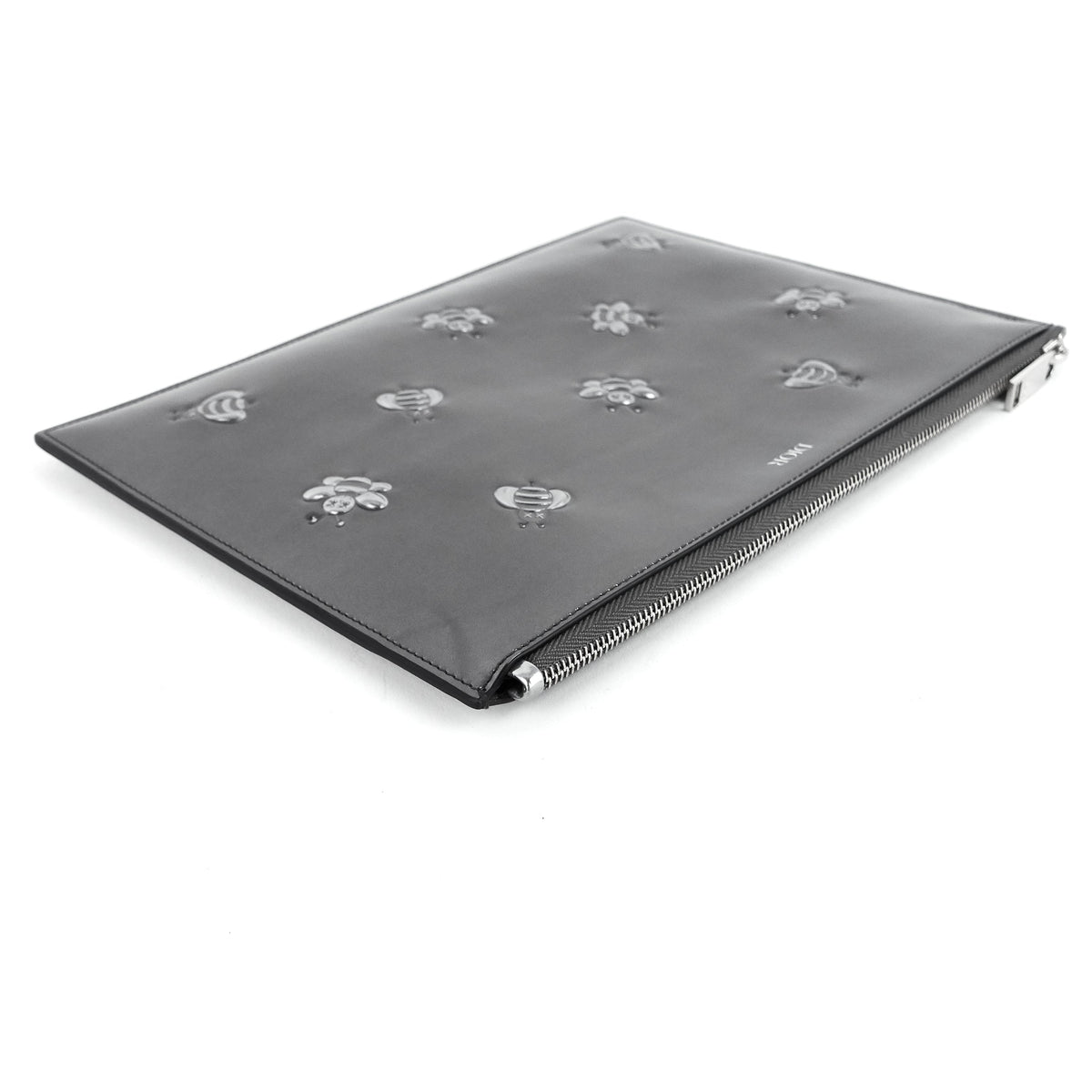 KAWS Bee Medium Embossed Faux Leather Zip Pouch