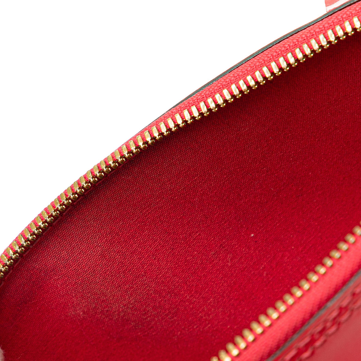 Pink Louis Vuitton Monogram Vernis Alma BB Satchel