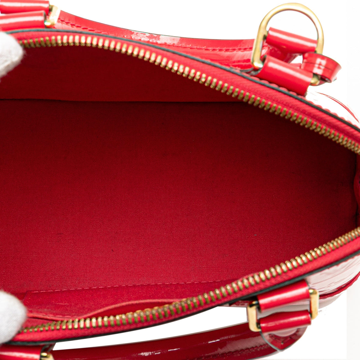 Pink Louis Vuitton Monogram Vernis Alma BB Satchel