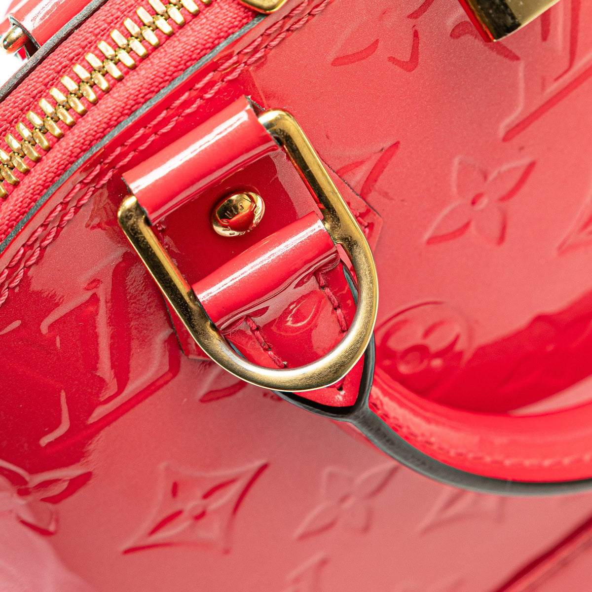 Pink Louis Vuitton Monogram Vernis Alma BB Satchel