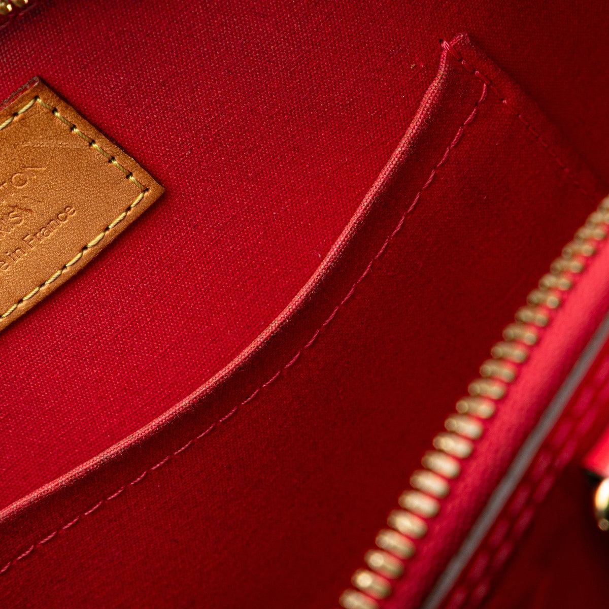 Pink Louis Vuitton Monogram Vernis Alma BB Satchel