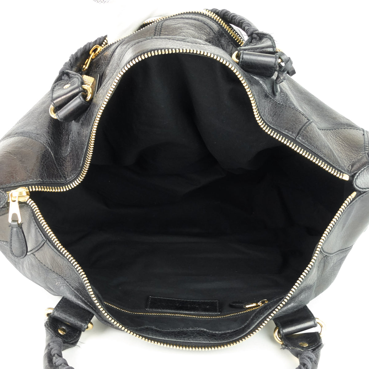 Giant Weekender Distressed Agneau Leather Bag