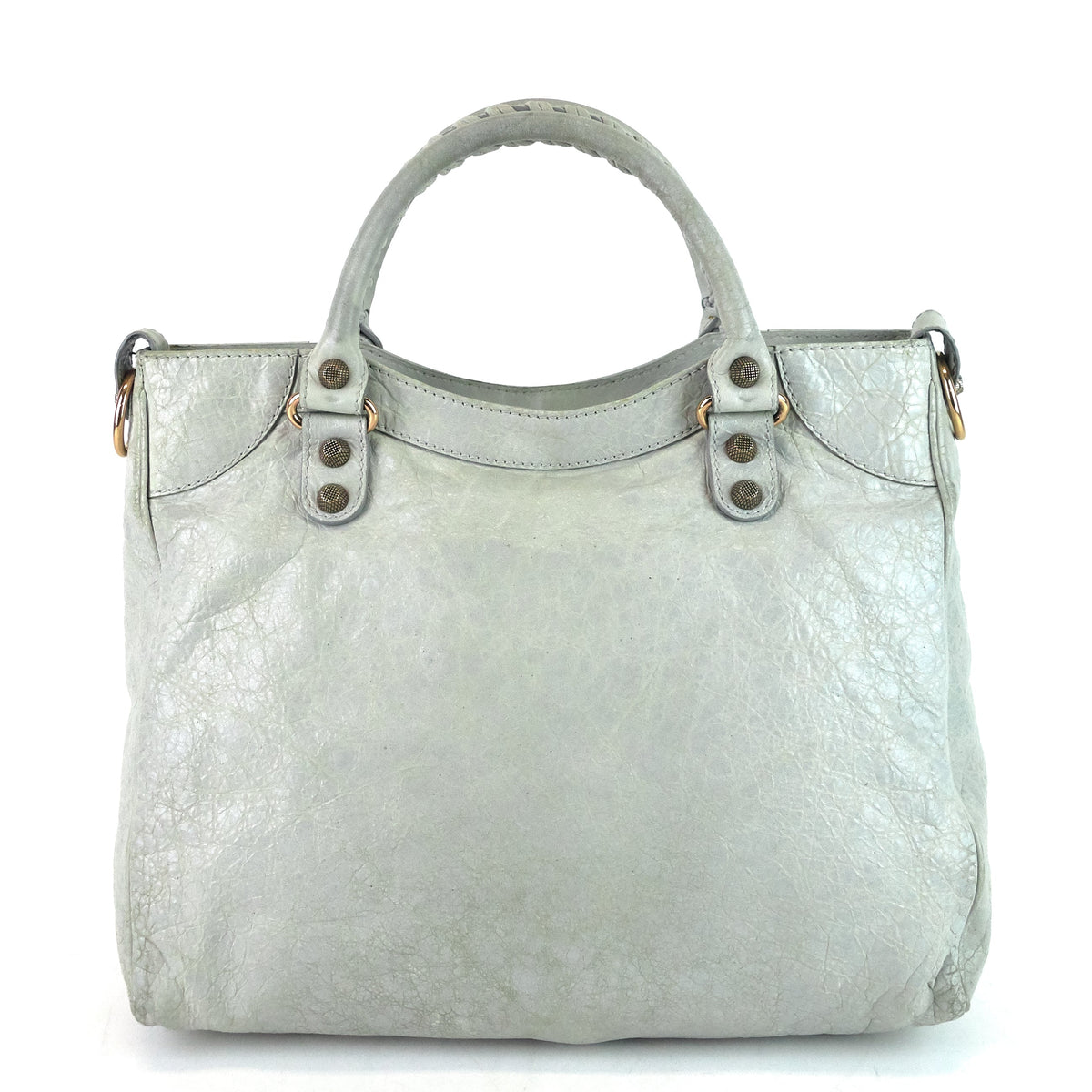 Velo Giant Studs Leather Handbag