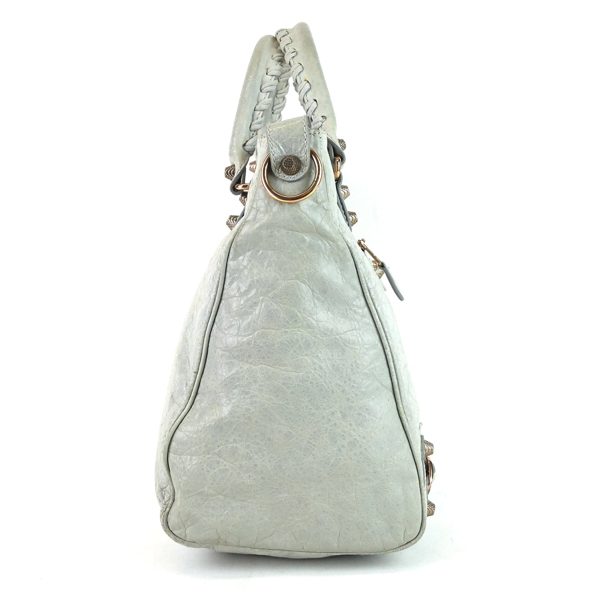 Velo Giant Studs Leather Handbag