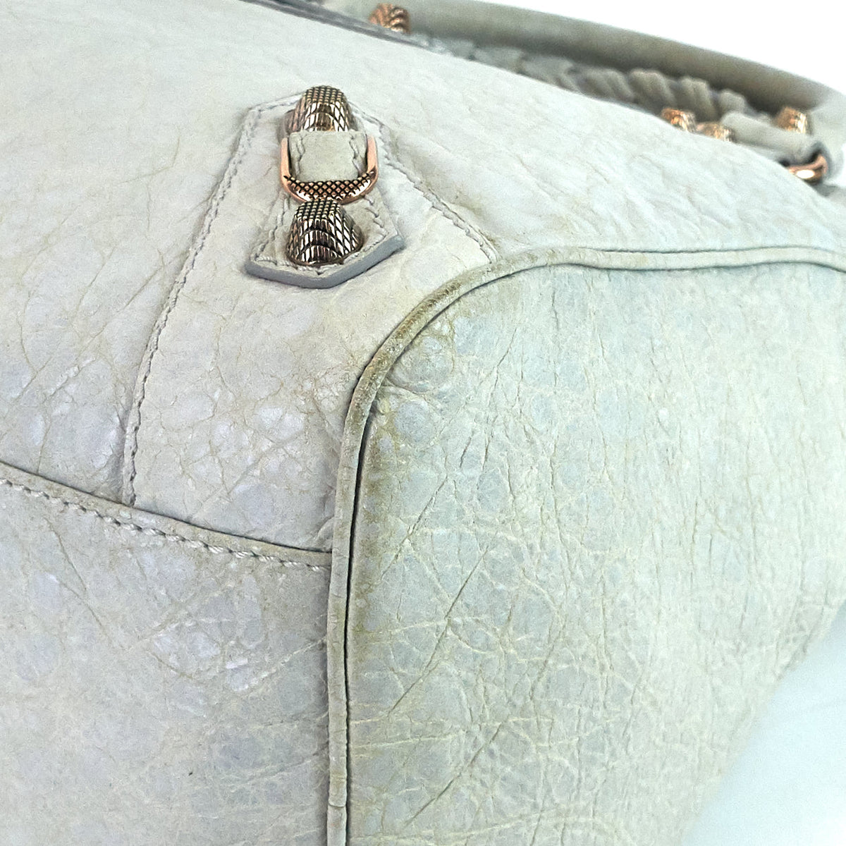 Velo Giant Studs Leather Handbag