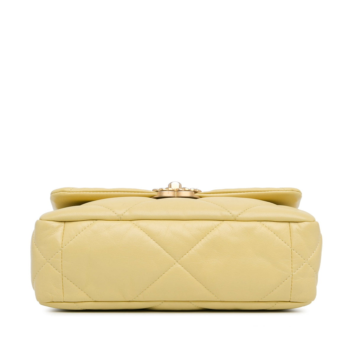 Yellow Chanel Medium Lambskin 19 Flap Satchel