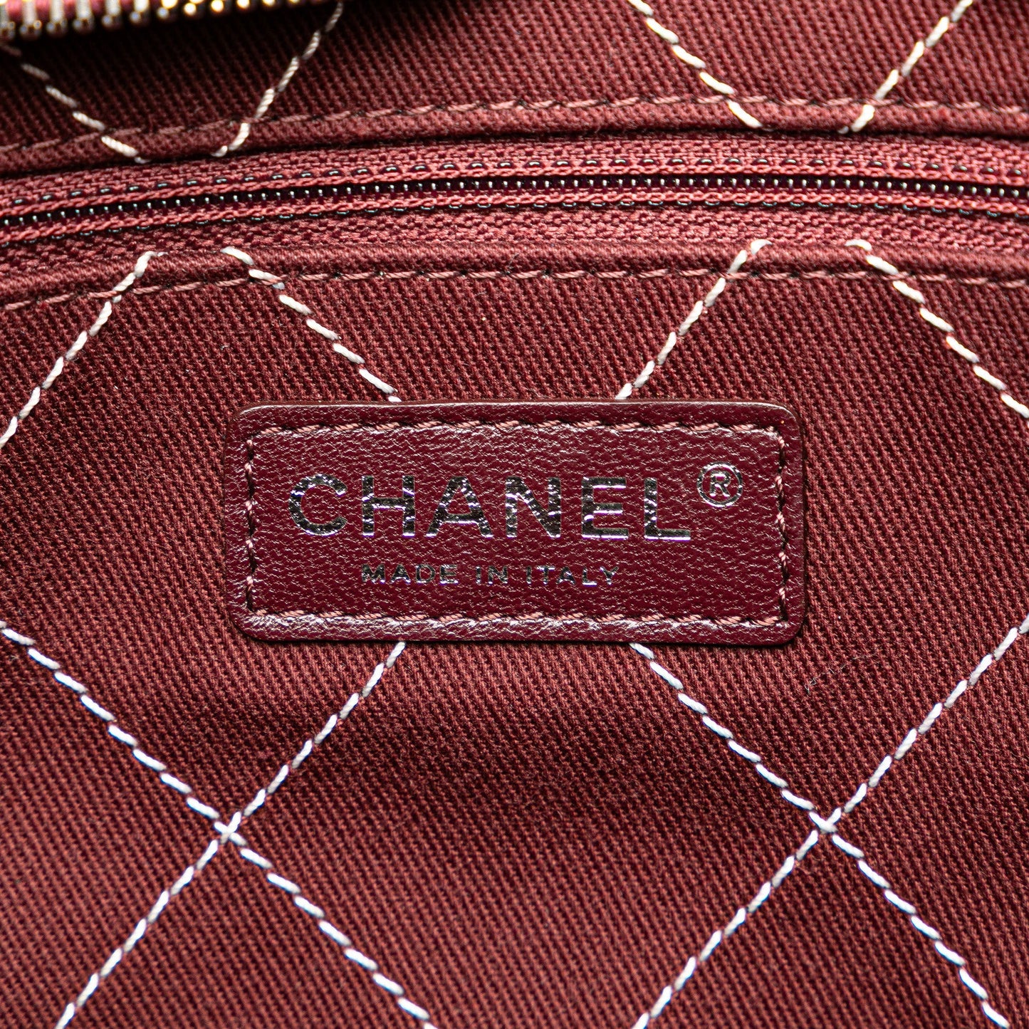 White Chanel Small Quilted Caviar Daily Shopping Tote