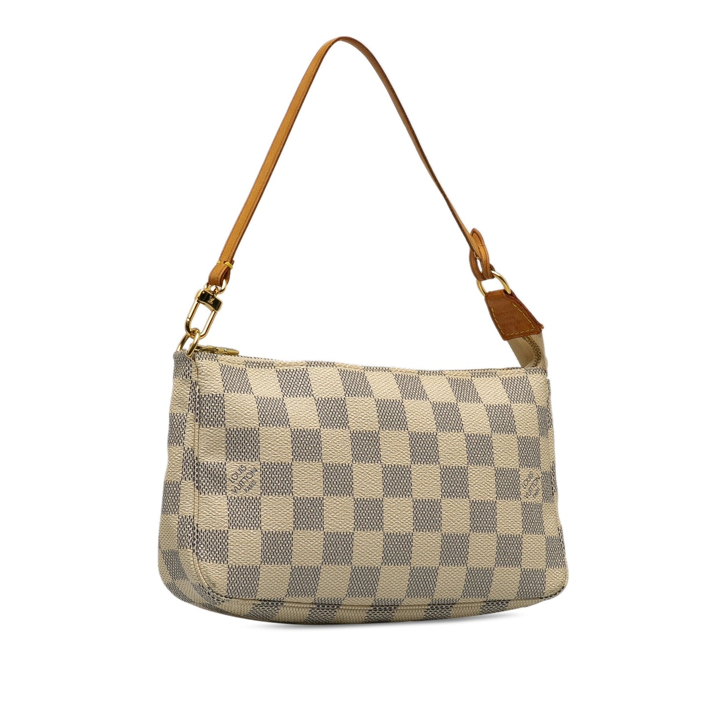 Beige Louis Vuitton Damier Azur Pochette Accessoires