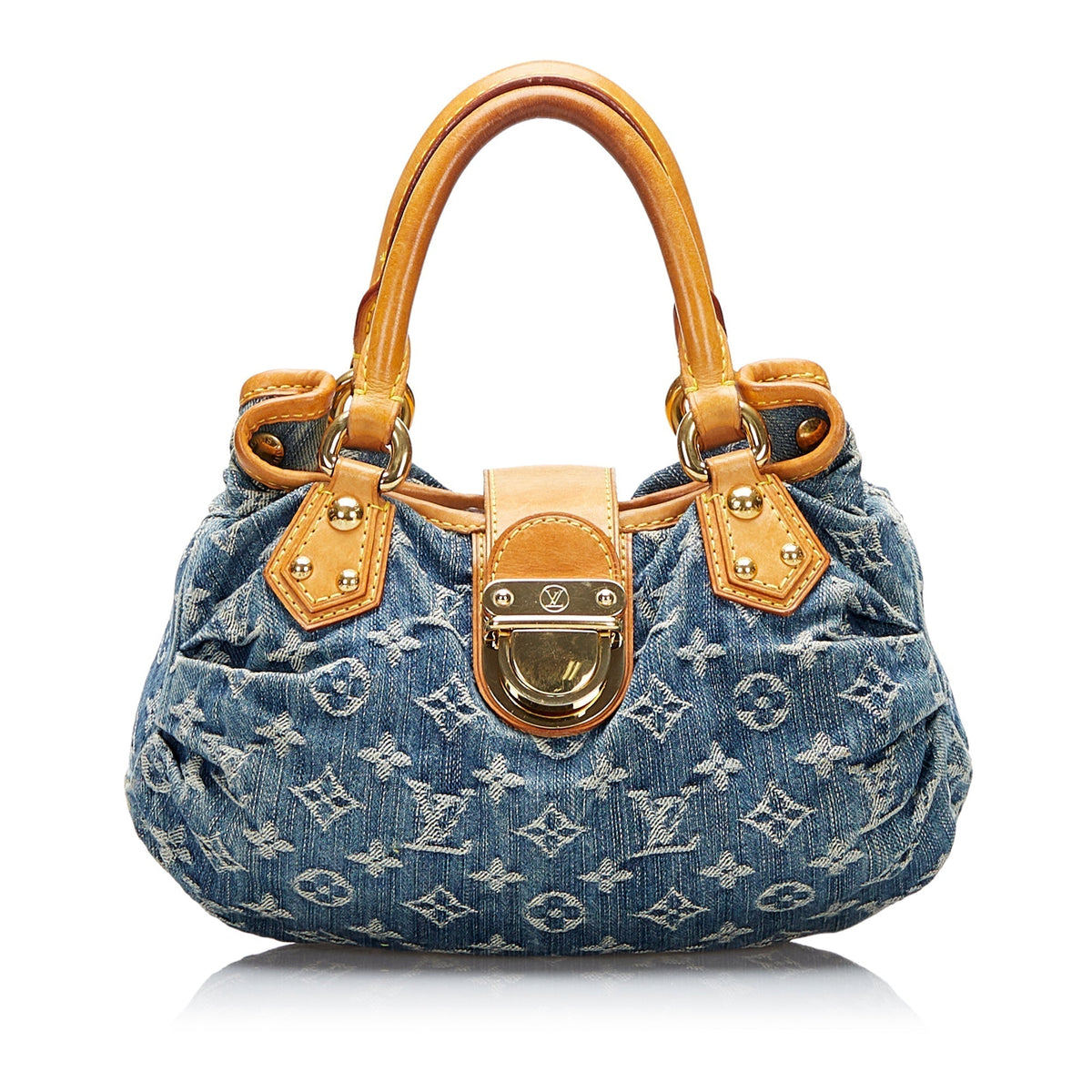 Louis Vuitton Pleaty Blue Monogram Denim