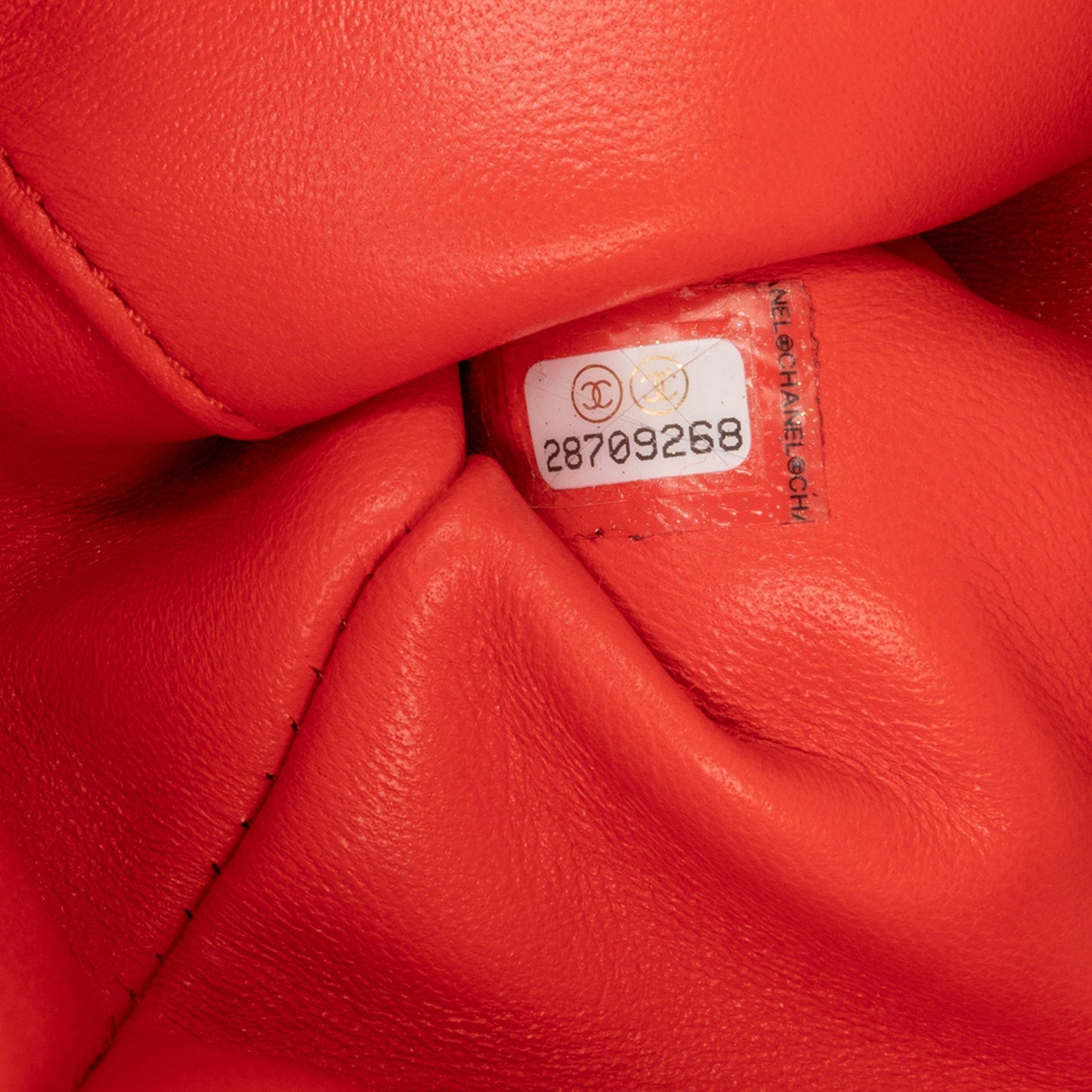 Red Chanel CC Faux Fur and Quilted Lambskin Single Flap Crossbody Bag