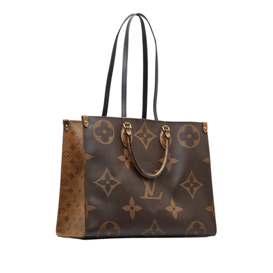 LOUIS VUITTON Monogram Reverse Giant Onthego GM Satchel