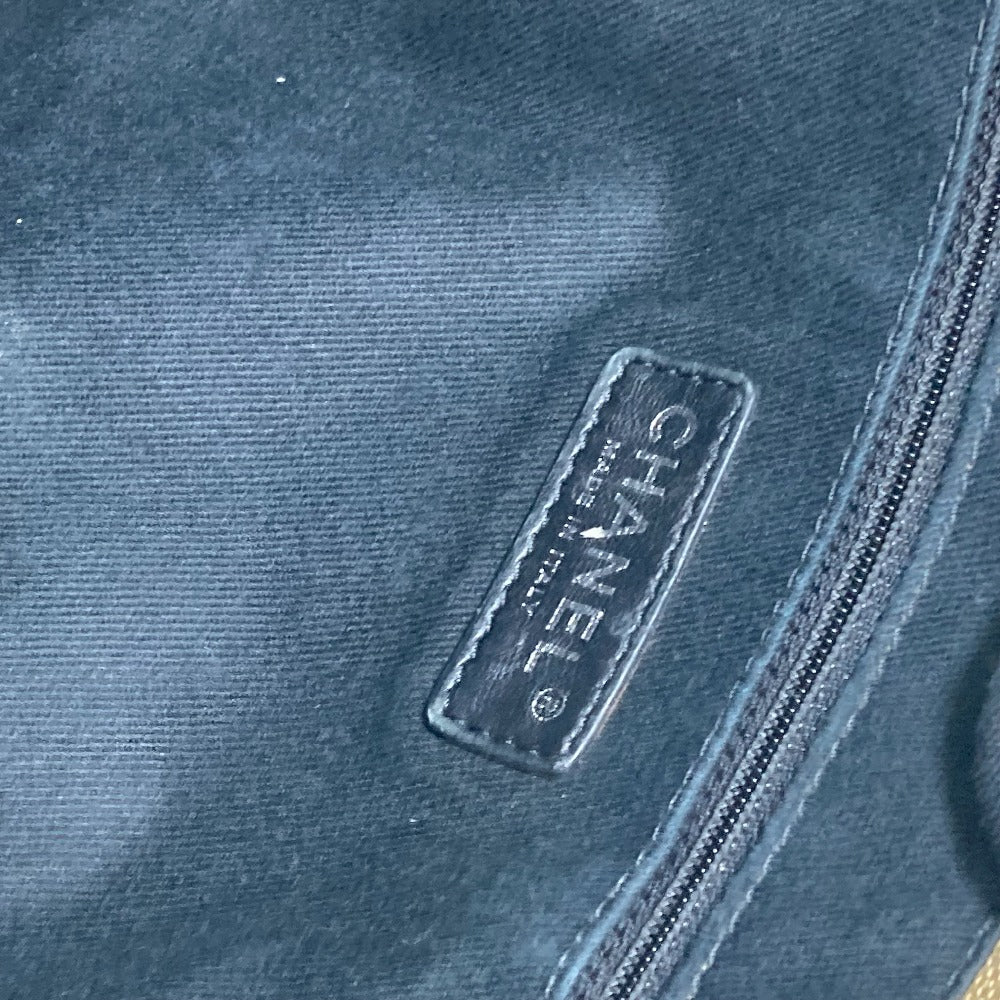 CHANEL Tote Bag Canvas / leather beige Shoulder Bag Shoulder Bag Deauville Women Used