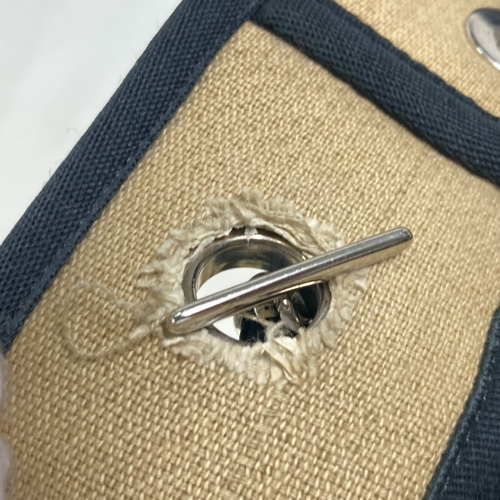 CHANEL Tote Bag Canvas / leather beige Shoulder Bag Shoulder Bag Deauville Women Used