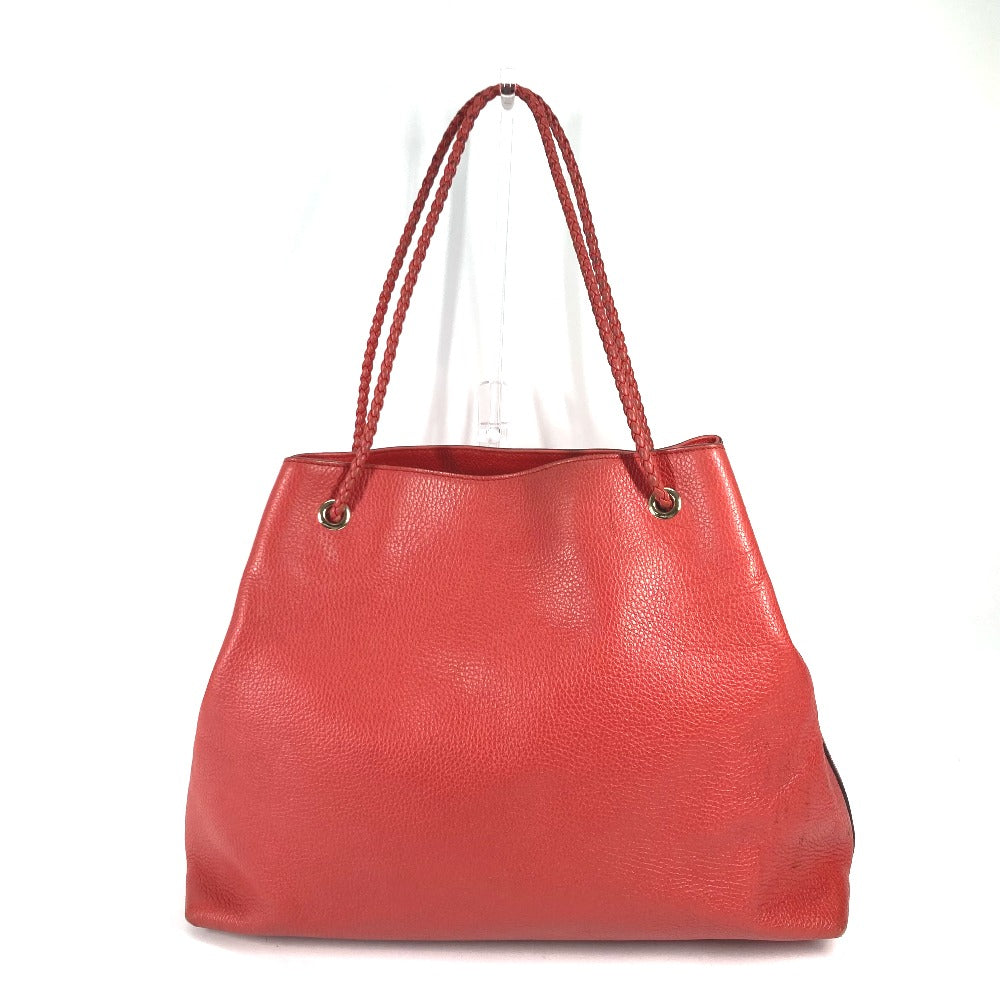 GUCCI Tote Bag 380118 leather Red type logo Shoulder Bag Shoulder Bag Women Secondhand