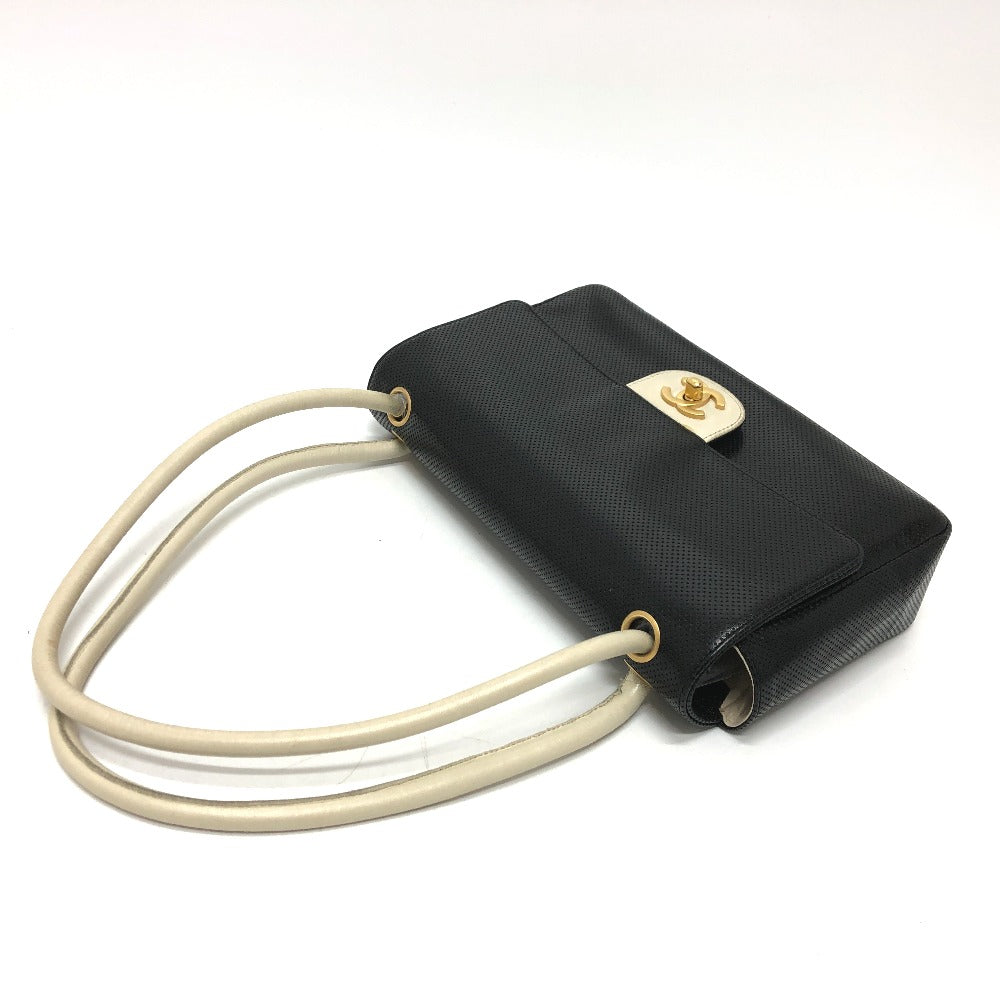 CHANEL Tote Bag Calfskin black COCO Mark CC Women Used