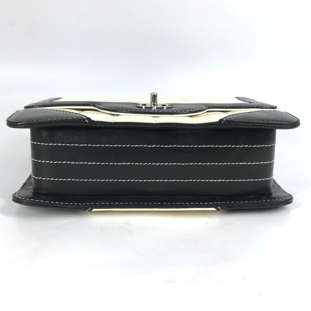 CHANEL Shoulder Bag Patent leather white COCO Mark CC Chocolate bar Women Used