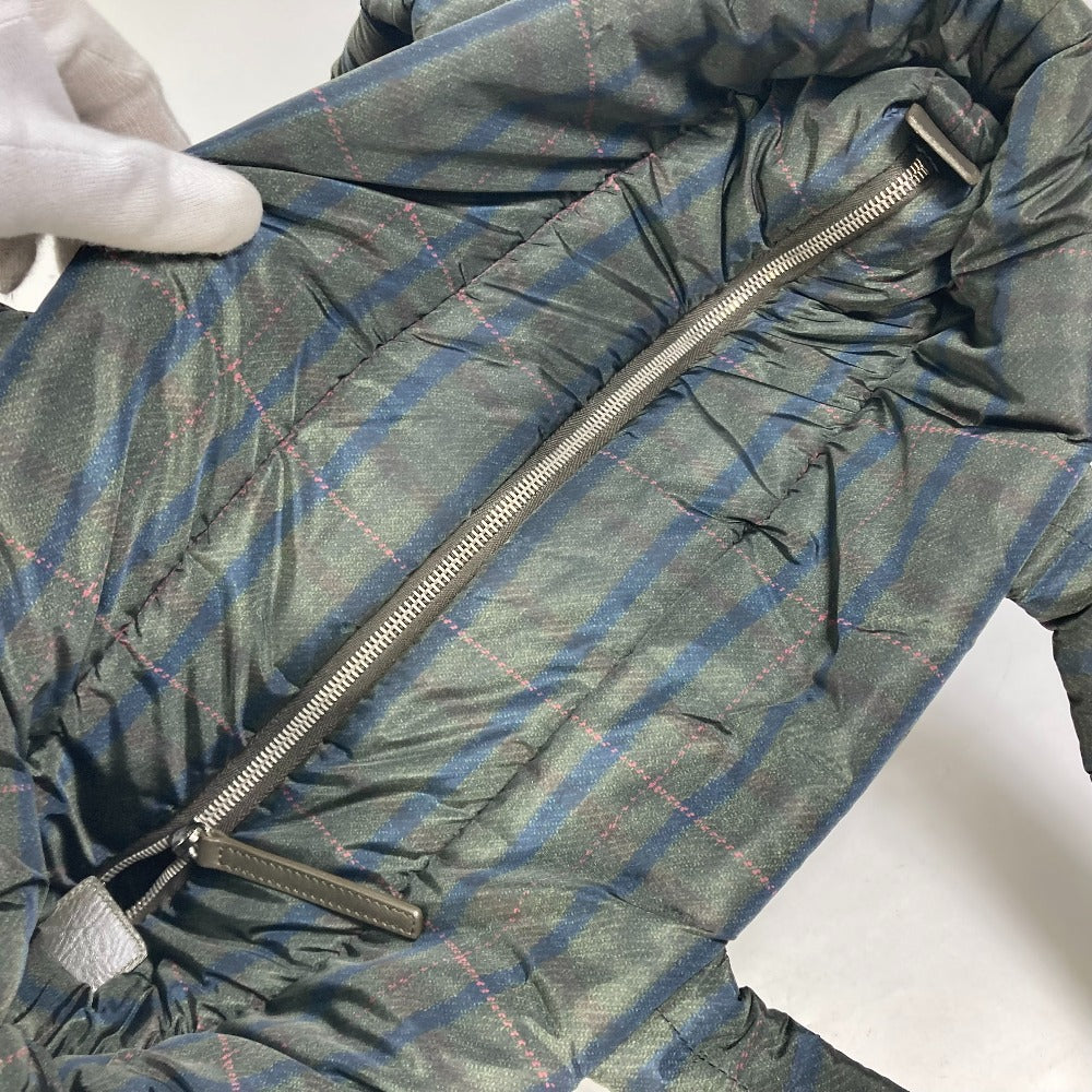 CHANEL Tote Bag A48611 Nylon khaki quilted shawl Cococoon Women Used