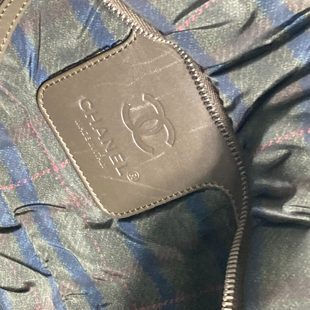 CHANEL Tote Bag A48611 Nylon khaki quilted shawl Cococoon Women Used