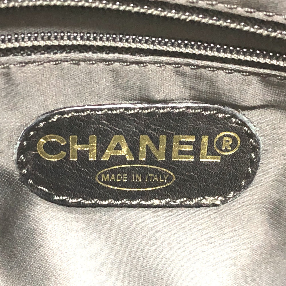 CHANEL Shoulder Bag Caviar skin black vintage COCO Mark CC
