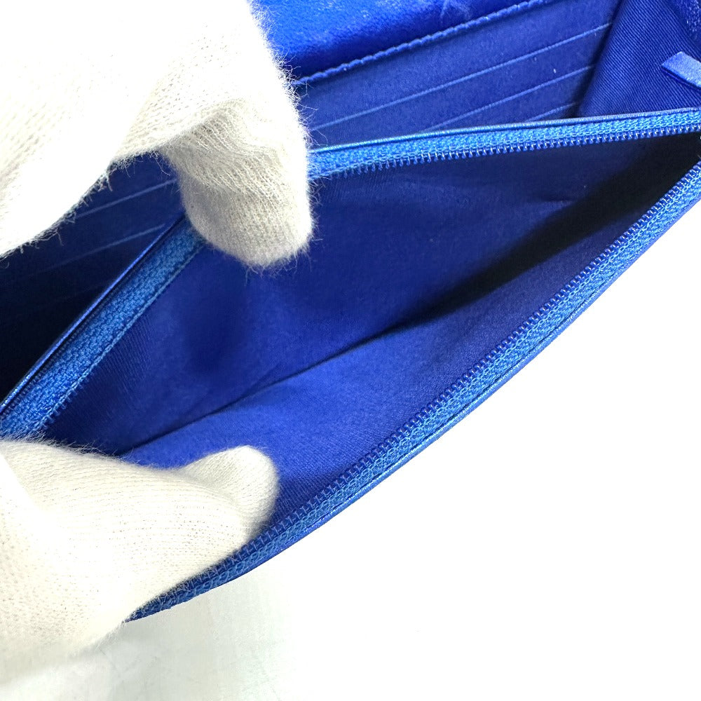 CHANEL Shoulder Bag Patent leather gunmetal blue Long Wallet Purse Bag Chain Bag Boy Chanel CC COCO Mark Women Used