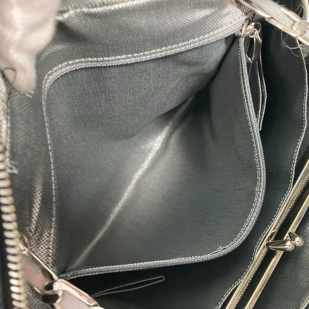 CHANEL Shoulder Bag leather black shoulder bag Mademoiselle Women Used