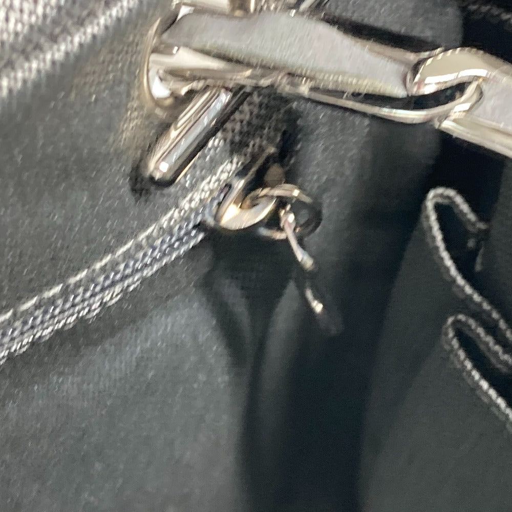 CHANEL Shoulder Bag leather black shoulder bag Mademoiselle Women Used