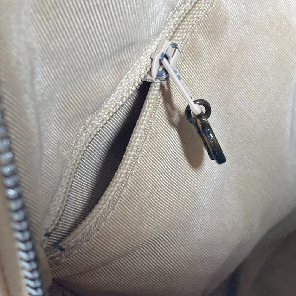 CHANEL Tote Bag leather beige logo CC COCO Mark
