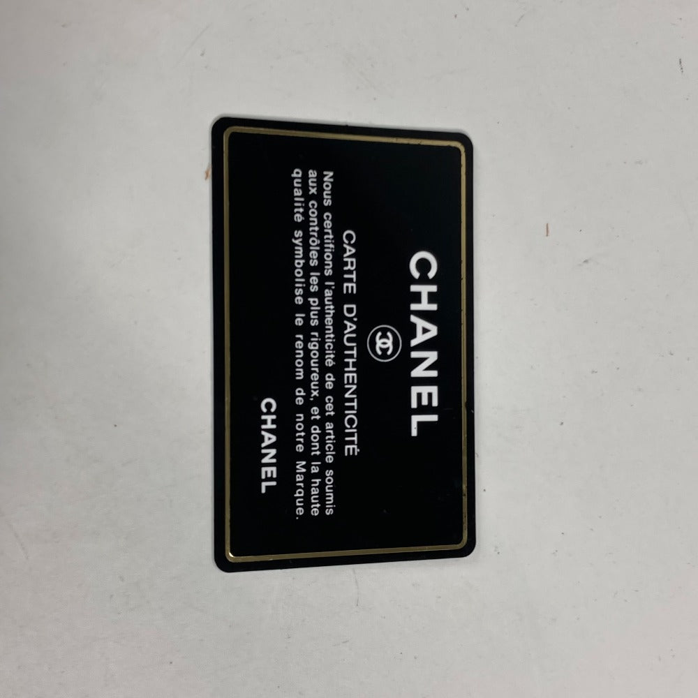 CHANEL Tote Bag Patent leather black punching logo CC COCO Mark NO5