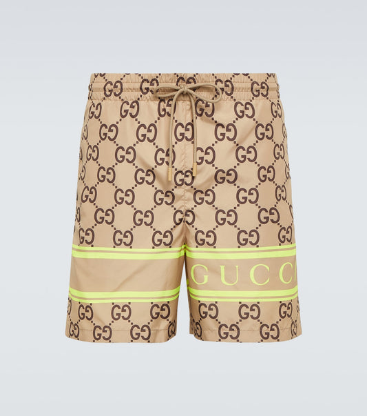Gucci Men Gg Nylon Swimshorts