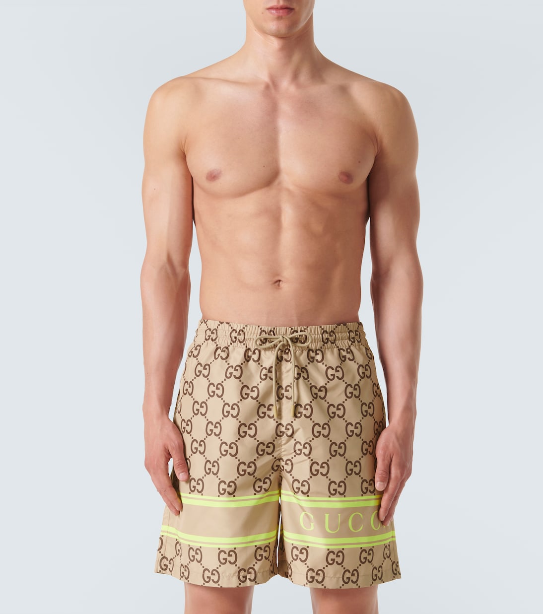 Gucci Men Gg Nylon Swimshorts
