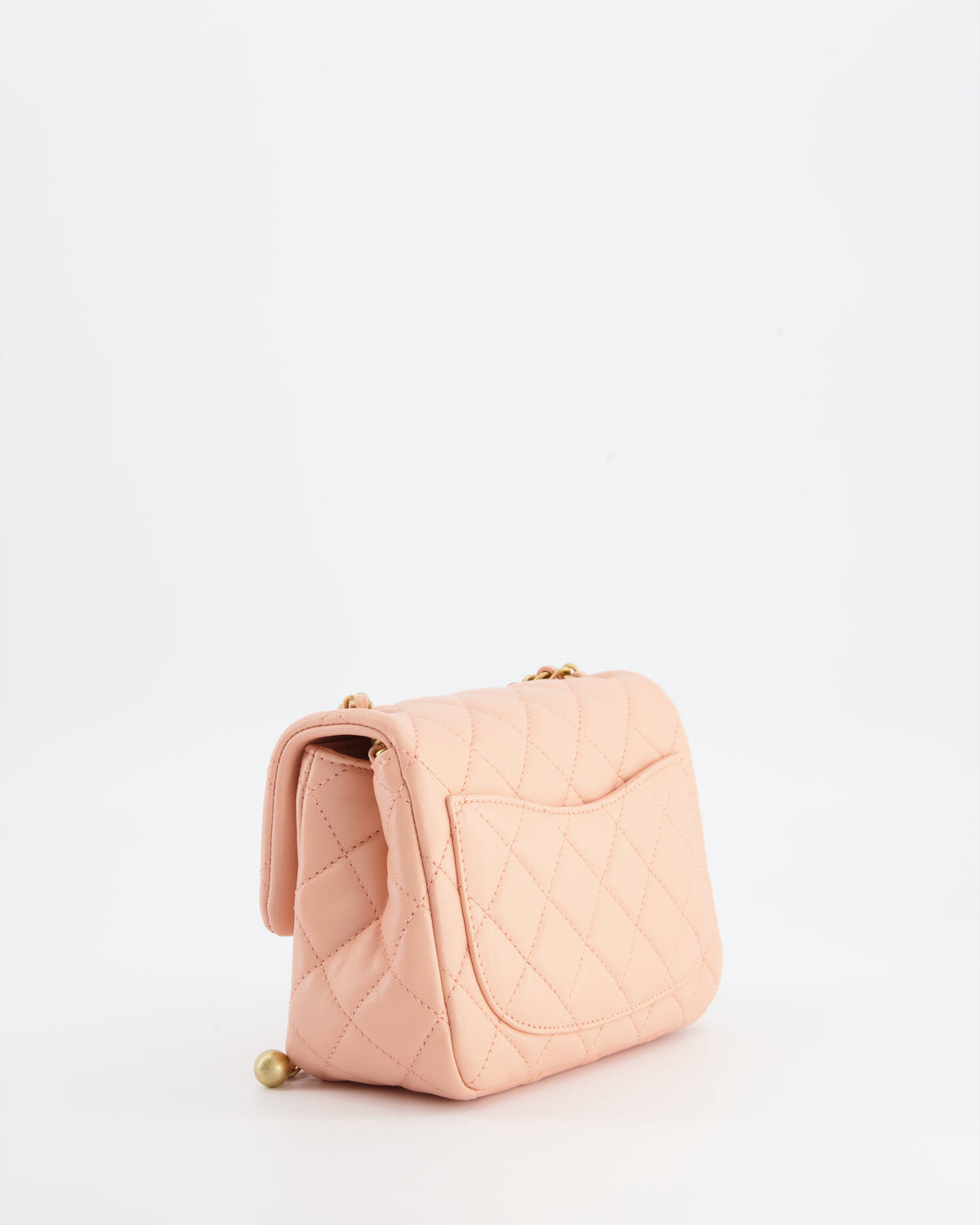 Chanel Pearl Crush Mini Square Flap Bag with Brushed Gold Hardware