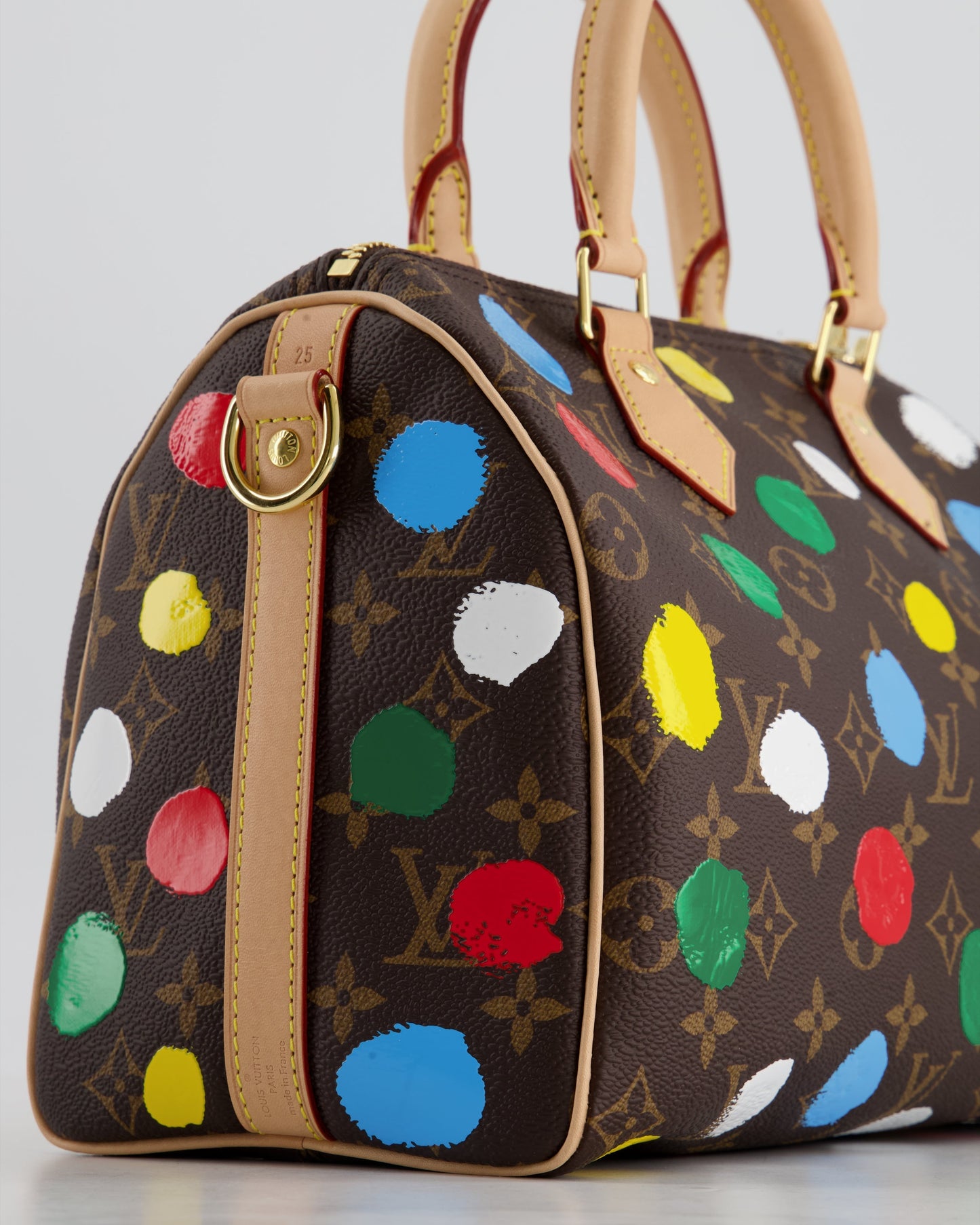 Louis Vuitton X Yayoi Kusama 25 Speedy Bag Bandoulière in Monogram Canvas