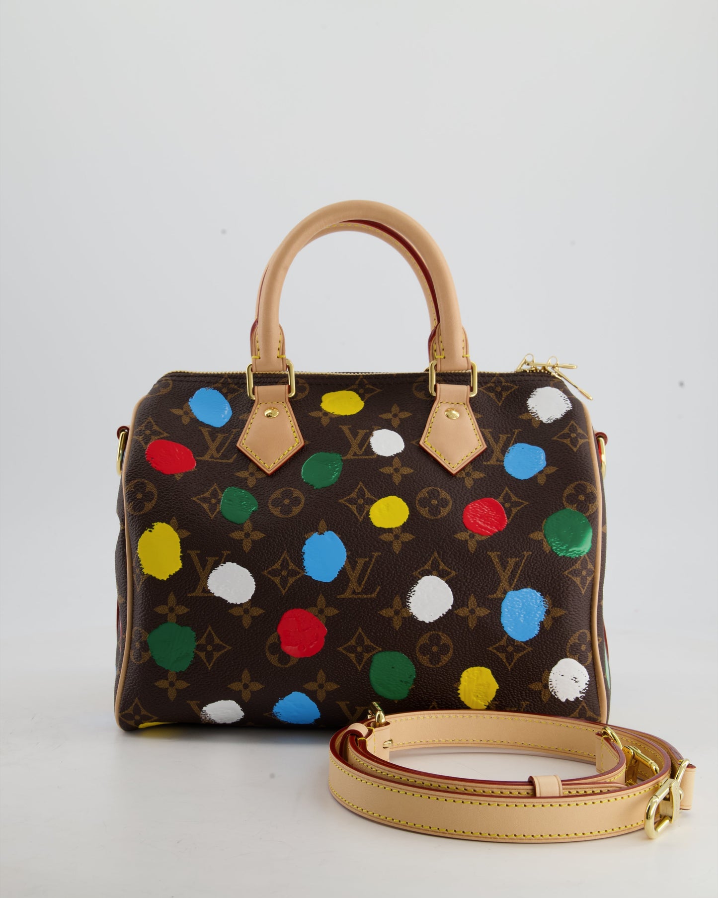 Louis Vuitton X Yayoi Kusama 25 Speedy Bag Bandoulière in Monogram Canvas