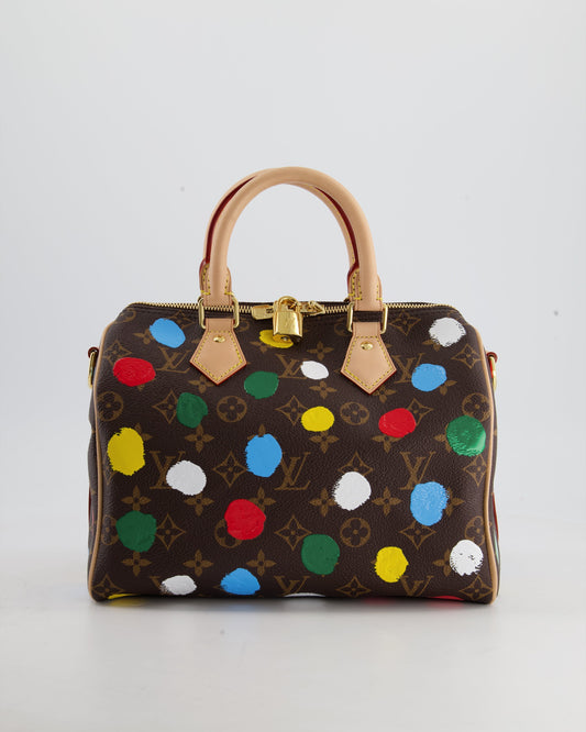 Louis Vuitton X Yayoi Kusama 25 Speedy Bag Bandoulière in Monogram Canvas