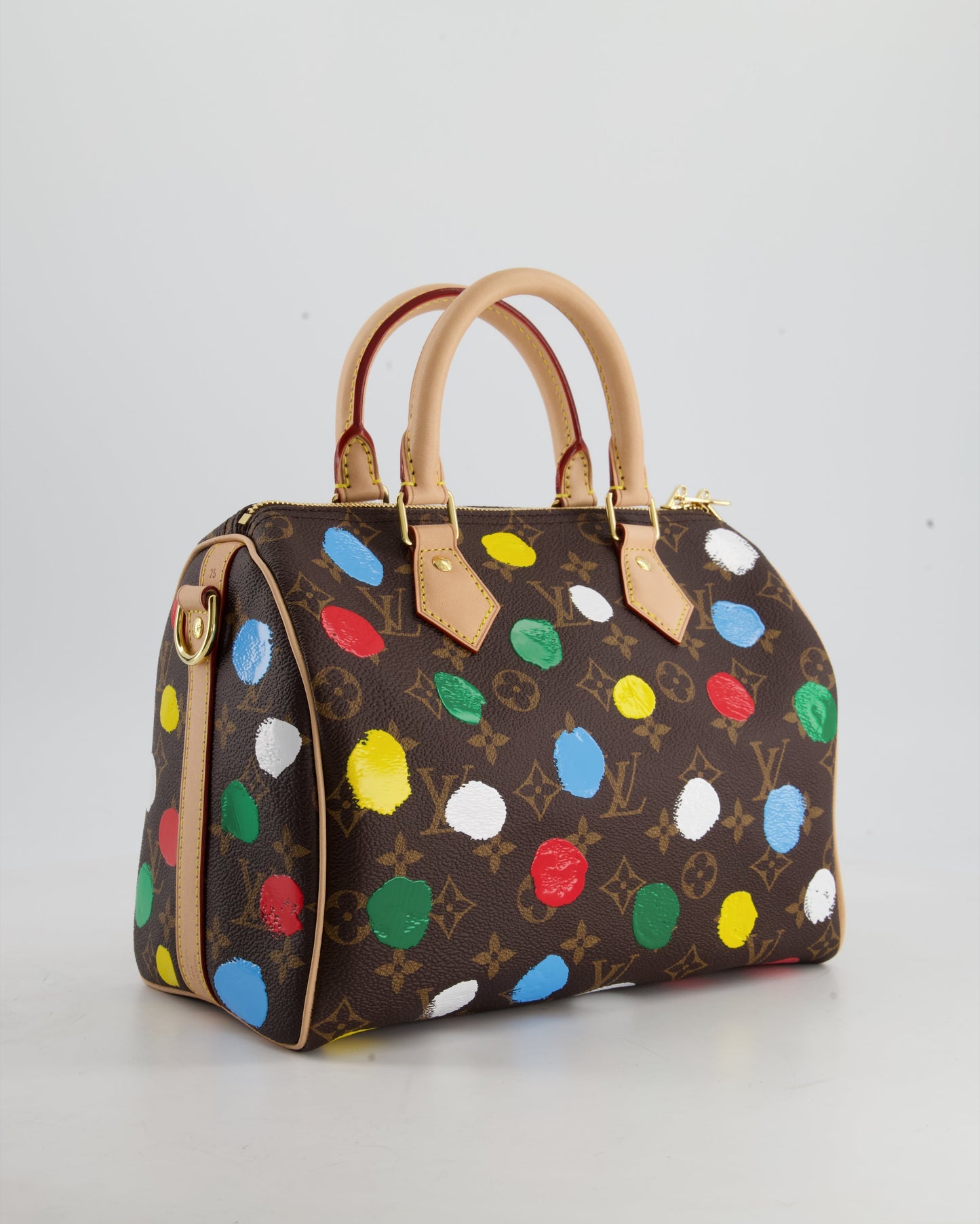 Louis Vuitton X Yayoi Kusama 25 Speedy Bag Bandoulière in Monogram Canvas