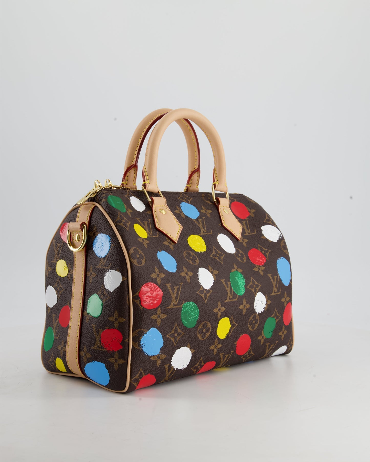 Louis Vuitton X Yayoi Kusama 25 Speedy Bag Bandoulière in Monogram Canvas